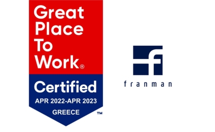 Franman’s Certification as a Great Place to Work Hellas 2022
